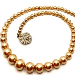 Vintage Pearl Necklace 15"  Estate Jewelery 70's 80's 90's ✨ K007